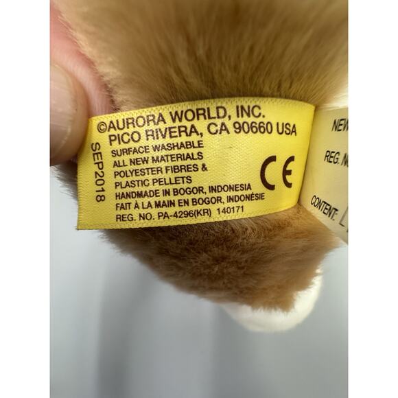 Miyoni by Aurora Pembroke Welsh Corgi Puppy Dog Plush 10” Stuffed Animal 2018 - Picture 8 of 9